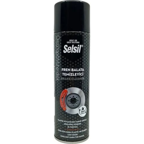 Selsil Fren Balata Temizleme Spreyi, Yağı ve Kiri Temizleyen Etkili Formül, 500 ml