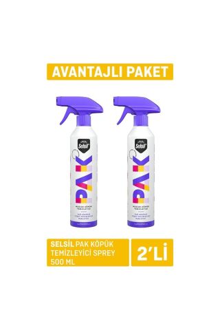 Selsil Pak Mucize Köpük Temizleyici Sprey 500 ml x 2 adet