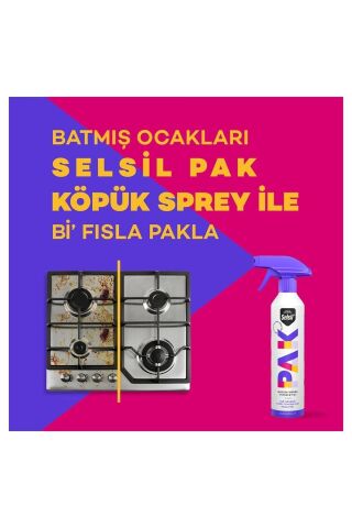 Selsil Pak Mucize Köpük Temizleyici Sprey 500 ml x 2 adet