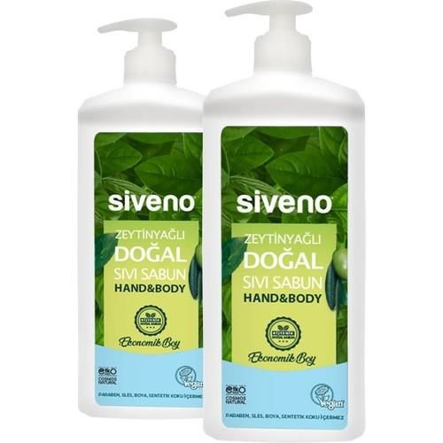 Siveno Zeytinyağlı Doğal Sıvı Sabun 1 Lt X 2
