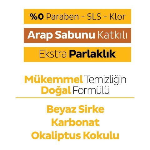 Sleepy Easy Clean Arap Sabunu Katkılı Yüzey Temizlik Havlusu 100 Yaprak