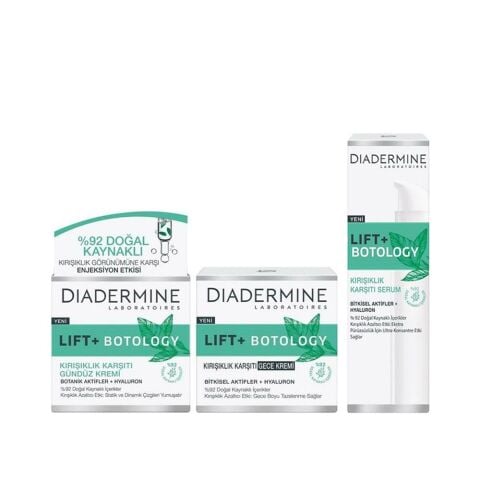 Diadermine Lift+ Botology Kırışıklık Karşıtı Serum 40 ml + Lift+ Botology Gündüz + Gece Kremi 50 ml