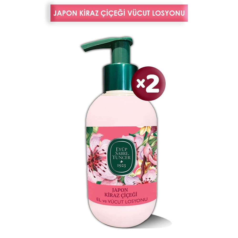 Eyüp Sabri Tuncer Japon Kiraz Çiçeği El ve Vücut Losyonu 280 ml x 2