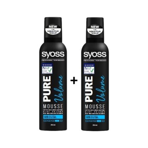 Syoss Pure Volume Saç Köpüğü  250 ml x 2 Adet