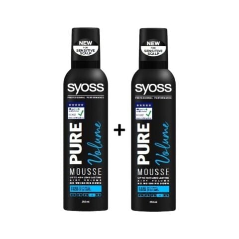Syoss Pure Volume Saç Köpüğü  250 ml x 2 Adet