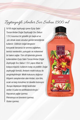 Zeytinyağlı Amber Sıvı Sabun 1500 ML 5 Al 4 Öde ve Rosie Pamuk