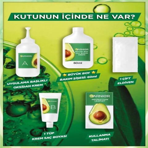 Garnier Nutrisse Yoğun Besleyici Kalıcı Krem Saç Boyası 7N Doğal Kumral