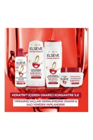 Elseve 5'li Komple Onarıcı 5 Yapılandırıcı Bakım Kremi 390 Ml Seti
