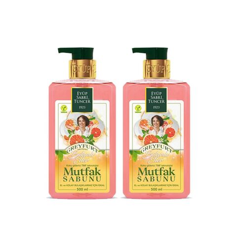 Eyüp Sabri Tuncer Bakımlı Eller Greyfurt Mutfak Sabunu 500 ml x 2 Adet + Magic Sünger