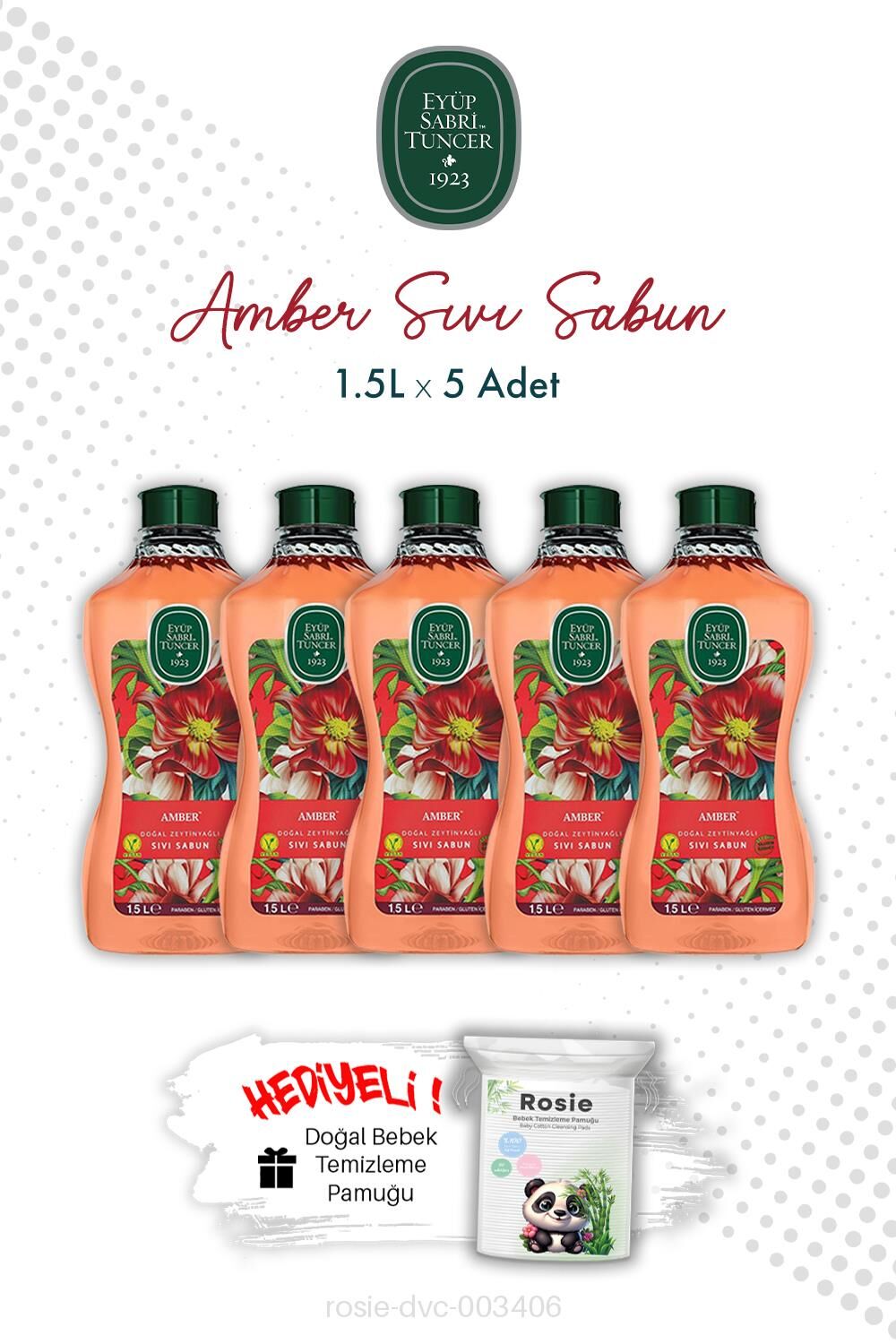 Eyüp Sabri Tuncer Amber Sıvı Sabun 1.5L X5 ve ROSIE