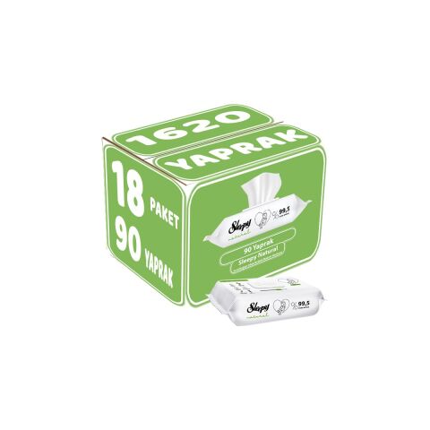 Sleepy Natural Yenidoğan Islak Mendili 90 Adet X18