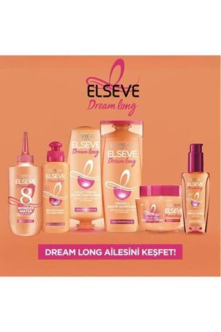 Elseve 5'li Dream Long Kolay Tarama Saç Bakım Kremi 390ml Seti