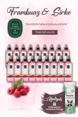Eyüp Sabri Tuncer 500 ml Frambuaz Sirke Tonik 18'li ve ROSIE