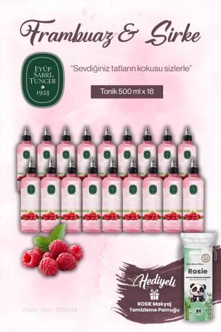 Eyüp Sabri Tuncer 500 ml Frambuaz Sirke Tonik 18'li ve ROSIE