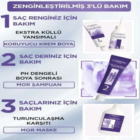 Loreal Paris Excellence Cool Creme Saç Boyası 3.11 Ekstra Küllü Koyu Kahve