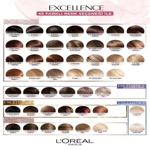 Loreal Paris Excellence Cool Creme Saç Boyası 3.11 Ekstra Küllü Koyu Kahve