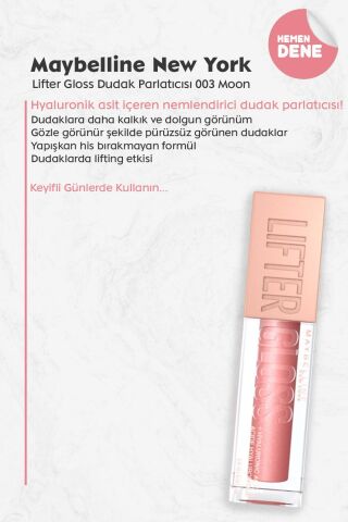 Maybelline New York Lifter Gloss Dudak Parlatıcısı 003 Moon
