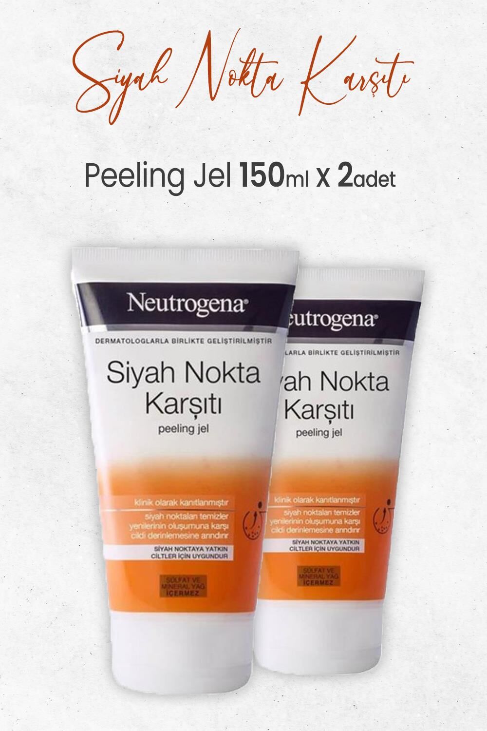 Neutrogena Siyah Nokta Karşıtı Peeling 150 ml x 2 Adet