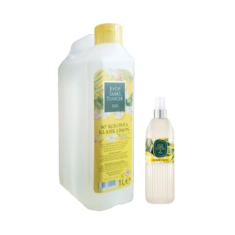 Eyüp Sabri Tuncer Klasik Limon Kolonyası 1 lt (Bidon Tipi) ve 150 ml Pet