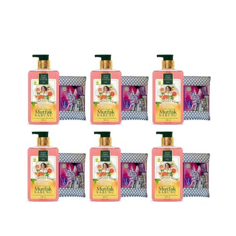 Eyüp Sabri Tuncer Bakımlı Eller Greyfurt Mutfak Sabunu 500 ml + Magic Sünger x 6 Adet