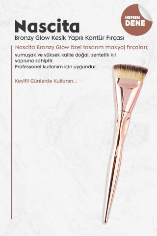 Nascita Bronzy Glow Kesik Yapılı Kontür Fırçası