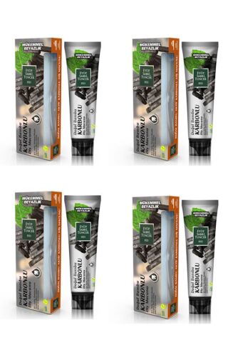 Eyüp Sabri Tuncer Doğal Aktif Bambu Karbonlu Diş Macunu 75 ml + Diş Fırçası Hediyeli X 4 Adet