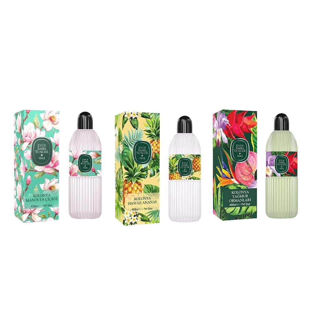 Eyüp Sabri Tuncer Kolonya Manolya Çiçeği, Hawaii Ananas ve Yağmur Ormanları Pet Şişe 400 ML