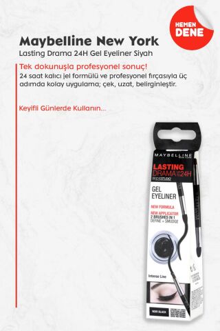 Maybelline New York Lasting Drama 24H Gel Eyeliner Siyah