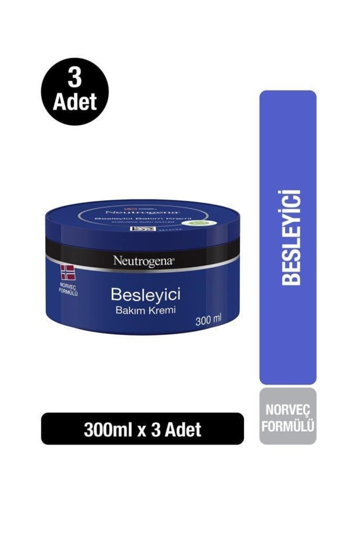 Neutrogena Norveç Formülü Besleyici Bakım Kremi 300 ML x 3