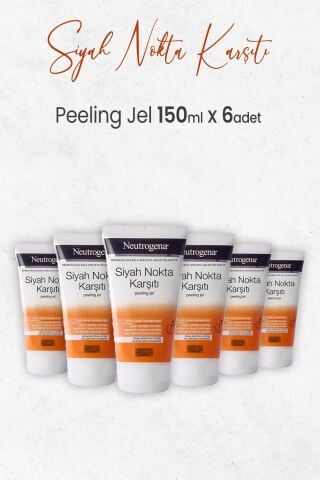 Neutrogena Siyah Nokta Karşıtı Peeling 150 ml x 6 Adet