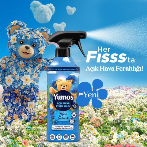 Yumoş Mavi Gelincik Açık Hava Etkisi, Yıkanması zor eşyalar için Sprey 430 ml