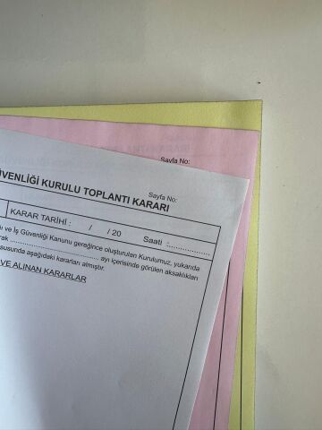 Düvenci 3 adet İş Sağlığı ve İş Güvenliği Kurul Karar Defteri