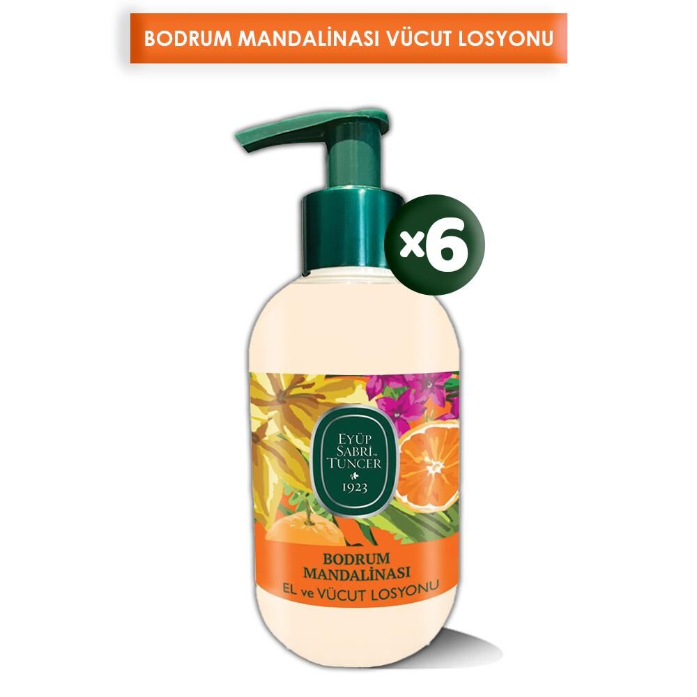 Eyüp Sabri Tuncer Bodrum Mandalinası El ve Vücut Losyonu 280 ml x 6