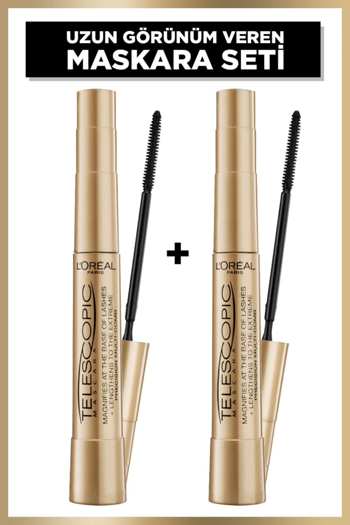 Loreal Paris Telescopic Maskara Siyah x 2 Adet