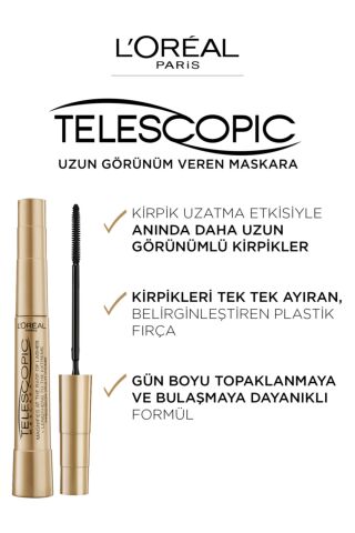 Loreal Paris Telescopic Maskara Siyah x 2 Adet