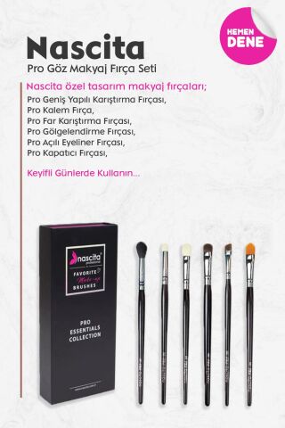 Nascita Pro Göz Makyaj Fırça Seti - 40