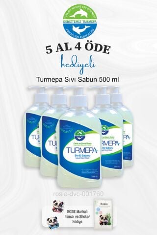 Turmepa Sıvı Sabun 500 ml 5 Al 4 Öde ve Rosie Pamuk