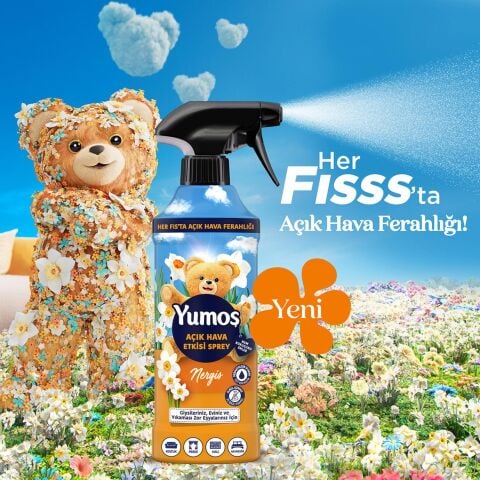 Yumoş Nergis Açık Hava Etkisi, Yıkanması zor eşyalar için Sprey 430 ml