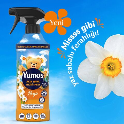 Yumoş Nergis Açık Hava Etkisi, Yıkanması zor eşyalar için Sprey 430 ml