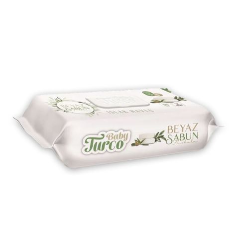 Baby Turco Islak Havlu Beyaz Sabun Kokulu 90' lı