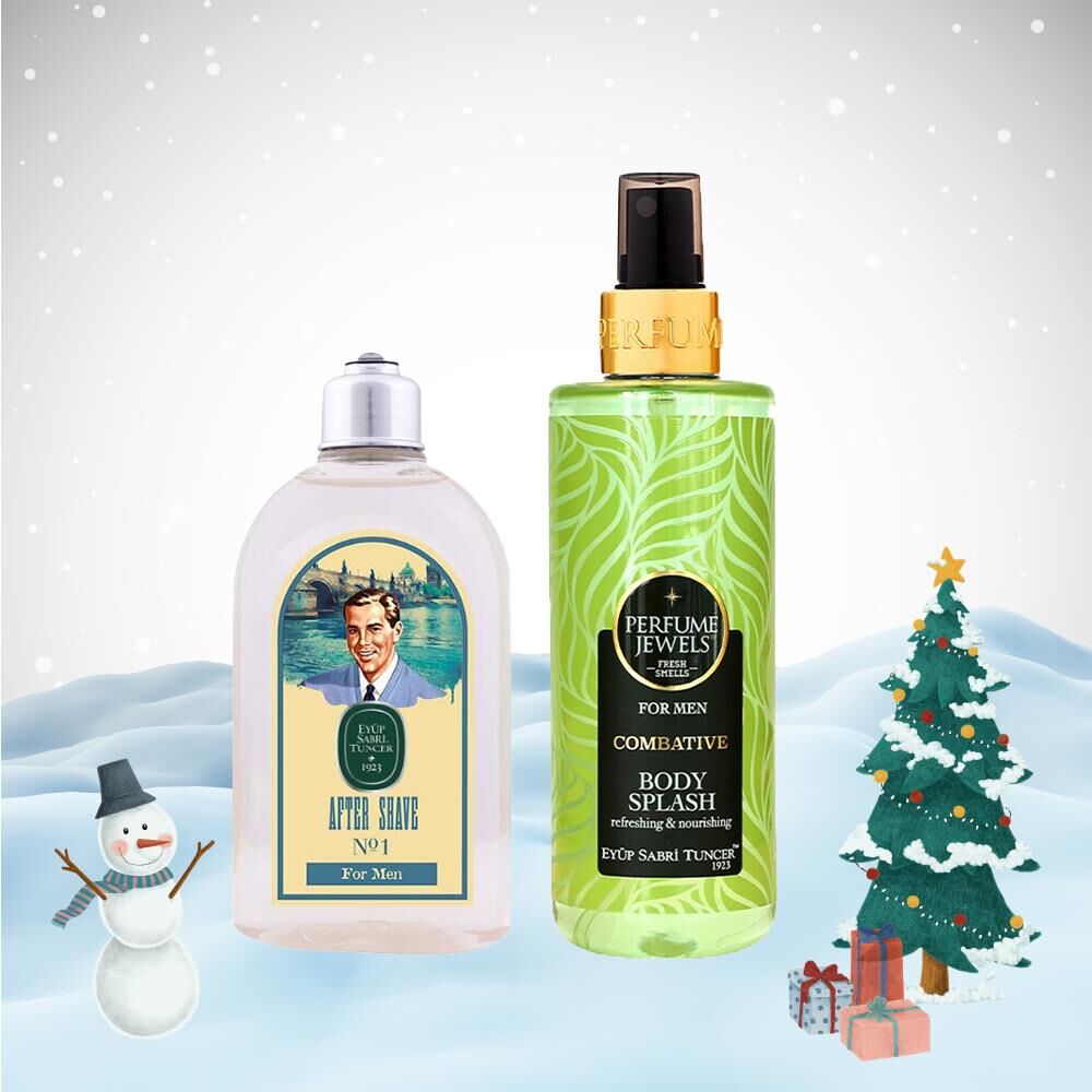 Eyüp Sabri Tuncer Yılbaşı Paketi Erkek Body Splash Combative 250 ml ve Tıraş Kolonyası No:1