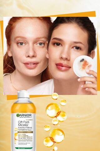 Garnier Micellar Temizleme Suyu Çift Fazlı Argan 400 ml x 2 Adet