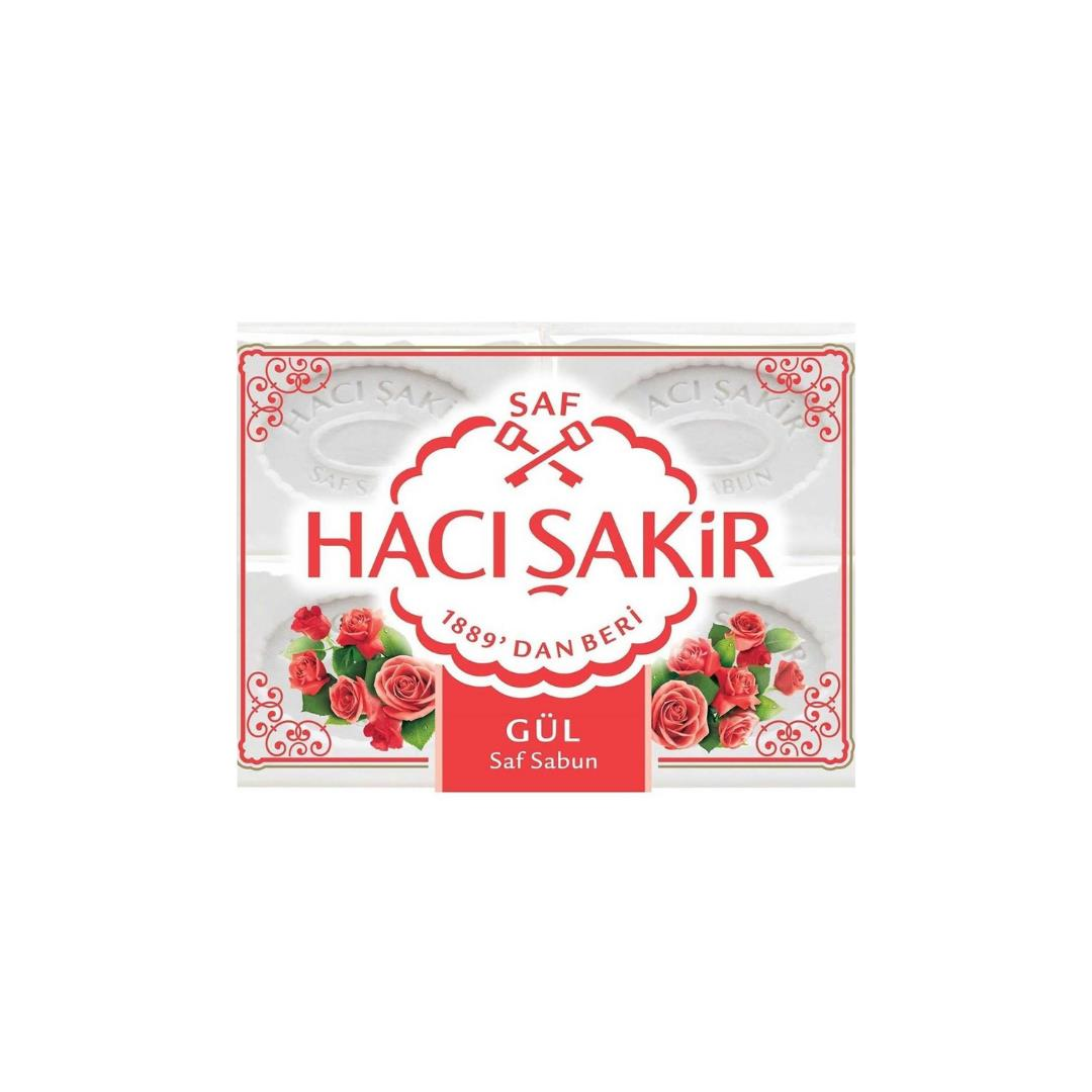 Hacı Şakir Gül Kokulu Banyo Sabunu 4 x 150 gr