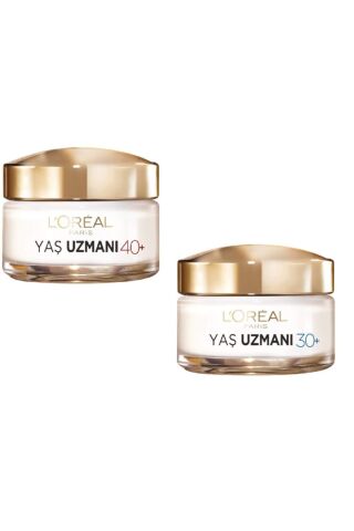 L'oréal Paris Yaş Uzmanı 2'li 30+ ve 40+ Kırışıklık Karşıtı Krem 50 ml