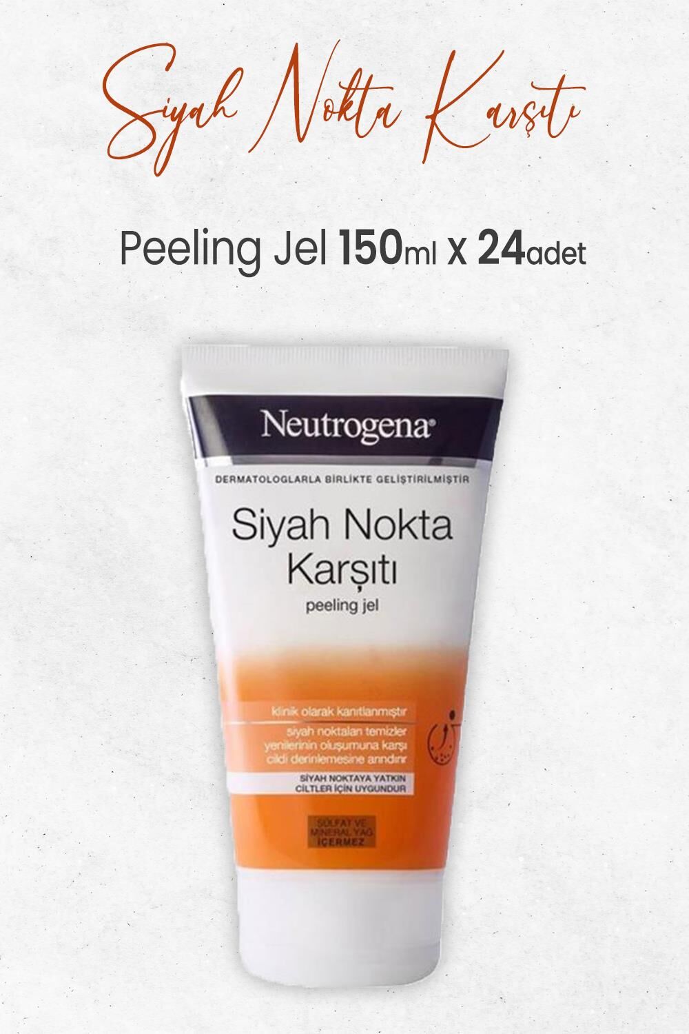 Neutrogena Siyah Nokta Karşıtı Peeling 150 ml x 24 Adet
