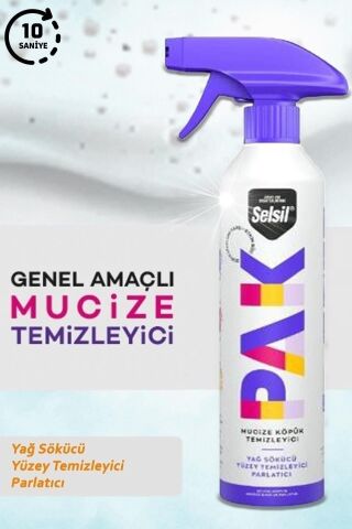 Selsil Pak Mucize Köpük Sprey Temizleyici 500 ml