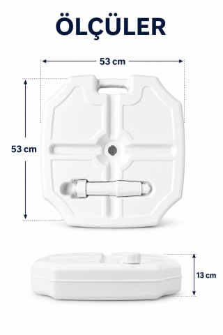 Şemsiye Bidonu Beyaz 32 litre