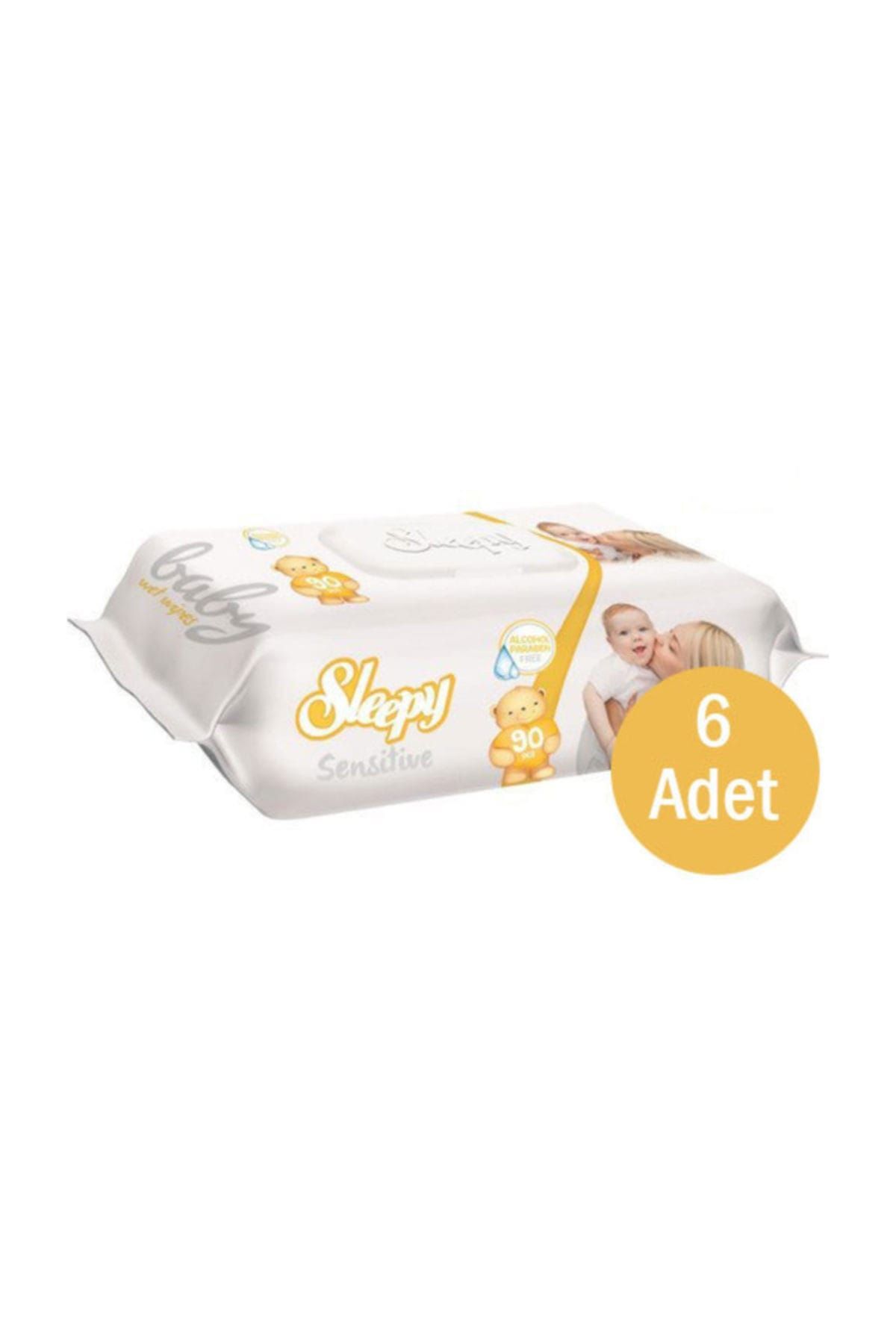 Sleepy 90'lı Sensitive Islak Mendil 6 Paket