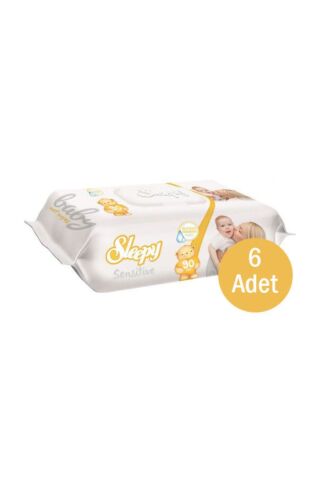 Sleepy 90'lı Sensitive Islak Mendil 6 Paket
