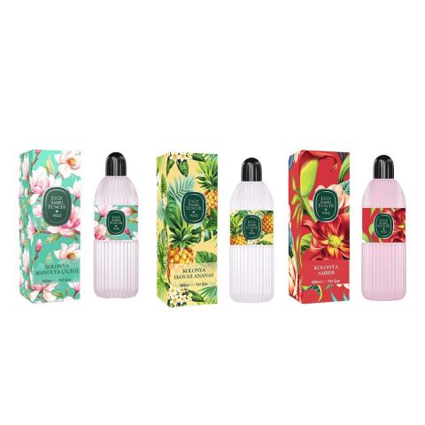 Eyüp Sabri Tuncer Kolonya Manolya Çiçeği, Hawaii Ananas ve Amber Pet Şişe 400 ML